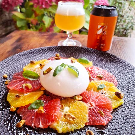 Prizm - Bali met Grapefruit Carpaccio met Burrata