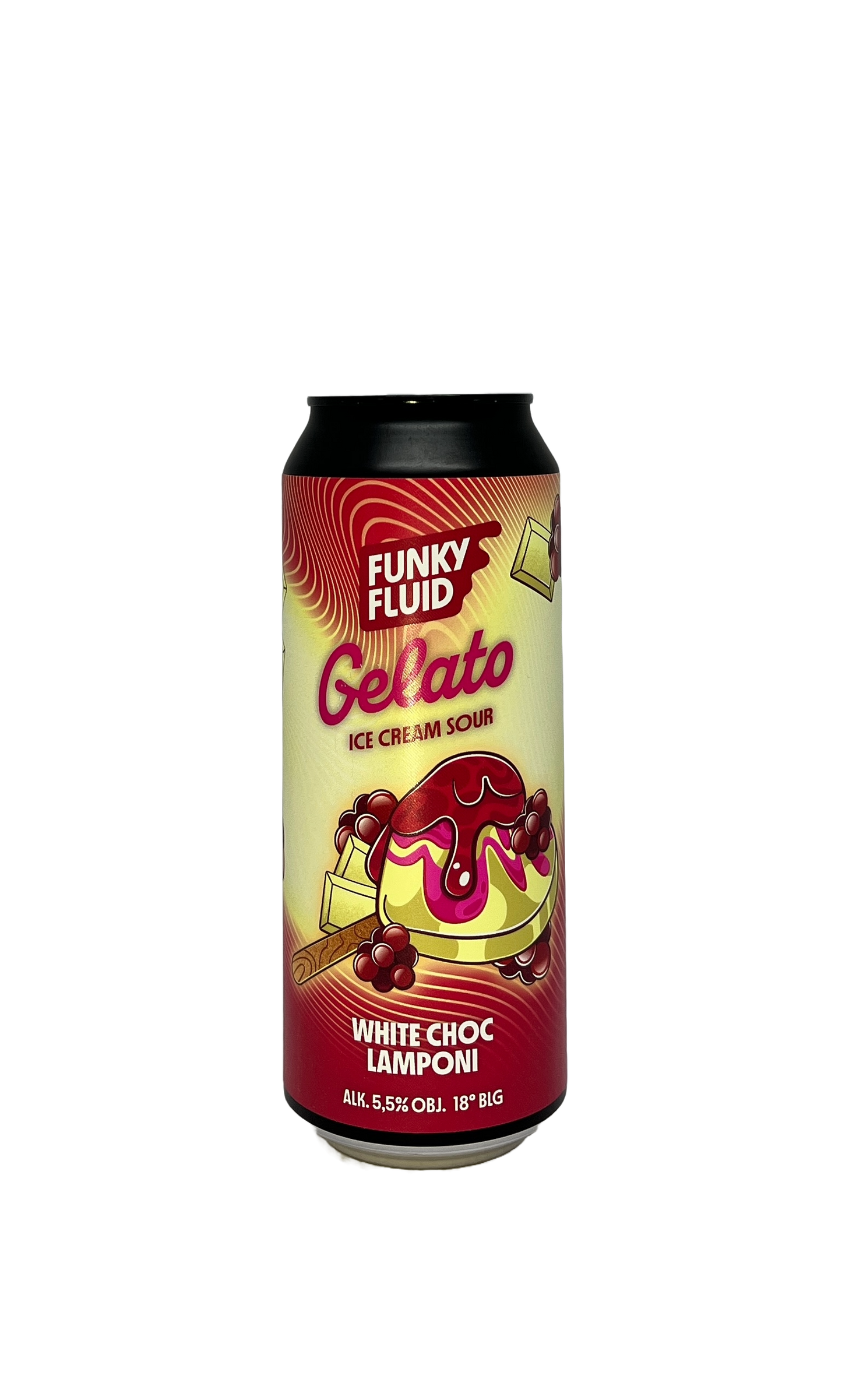 Funky Fluid - Gelato: White Choco Lamponi